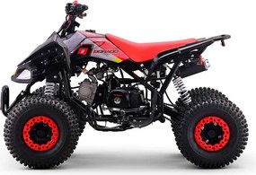 Mini moto 4 gasolina para crianças de 110 cc, automática, 4 tempos, com marcha-atrás e limitador de velocidade Dorado A110 R7 Vermelha