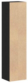 Estante 36x30x143 cm derivados de madeira carvalho preto