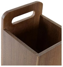 Caixa de Armazenagem DKD Home Decor 8424001811953 Natural Acácia Asas 13 x 13 x 17 cm