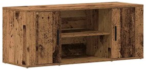 Armário para TV vidaXL Madeira Velha 100x35x40 cm Madeira Engenharia