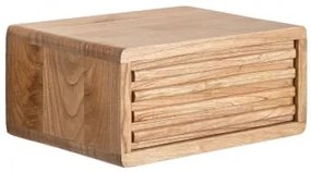 Mesa De Cabeceira Flutuante De Madeira Deleyna Madeira Natural - Sklum
