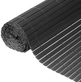 428521 Nature Tela de jardim face dupla PVC 1x3 m antracite