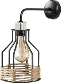 Candeeiro de Parede Fiko – Preto – 17 x 27 cm