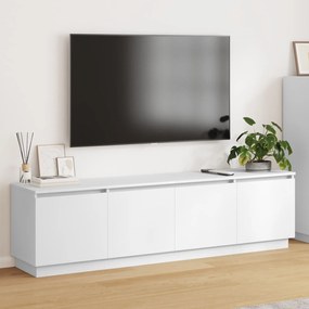 Estante de TV vidaXL com LED Branco 180x38x49 cm em Madeira Revestida