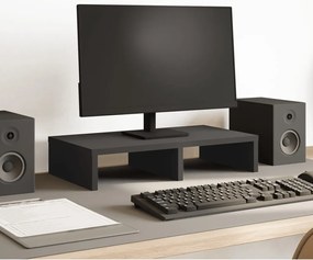 vidaXL Suporte para monitor 50x27x10 cm derivados de madeira preto