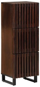 vidaXL Aparador alto 40x34x110 cm madeira de mangueira maciça castanho