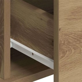 Buffets 2 pcs Carvalho Artesanal 60x31x84 cm Madeira de Engenharia