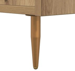 Gabinete para TV carvalho artisiano 150 x 30 x 50 cm