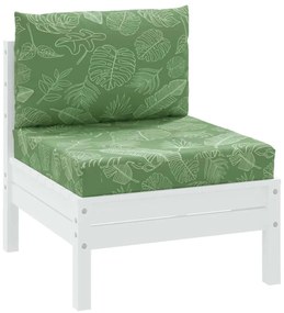 Almofadões p/ móveis paletes 2 pcs tecido oxford padrão folhas