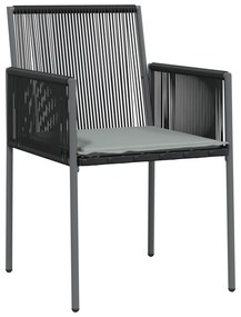 Conjunto de Jantar de Jardim de 7 Peças com Almofadas em Rattan de Pol