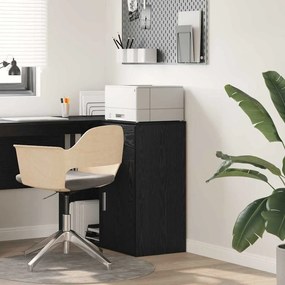 vidaXL Gabinete de Armazenamento em Carvalho Preto Carvalho Preto