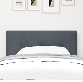 Cabeceira vidaXL Button Tufted Cinza Escuro 80 cm em Veludo