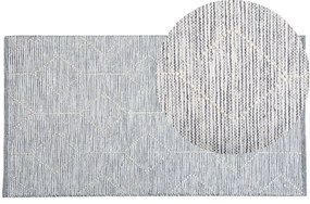 Tapete cinzento e creme 80 x 150 cm EDREMIT Beliani