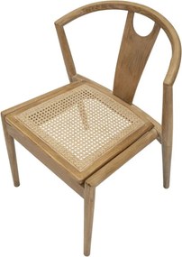 CONJUNTO DE 2 CADEIRAS JAPAN CASTANHAS 56X53X76 CM