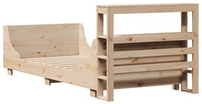 Cama sem colchão 90x190 cm madeira de pinho maciça