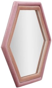 ESPELHO DE PAREDE TONY MIX VELUDO ROSA 75X4X80 CM