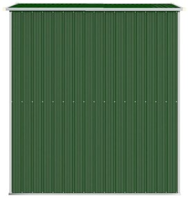 Abrigo de jardim 192x191x223 cm aço galvanizado verde