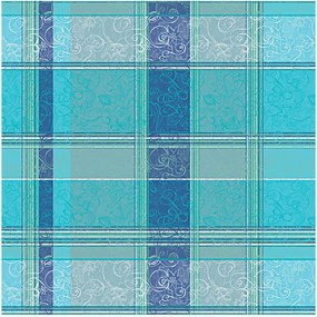 Toalha de mesa jacquard Mille Asters Piscine