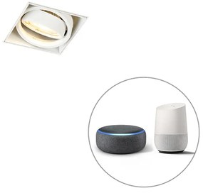 LED Foco embutido inteligente branco sem moldura incl. Wi-Fi GU10 - Oneon 1 Moderno