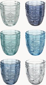 Copos com padrão texturado Syrah, conjunto de 6