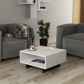 Mesa de Centro Hola – Branco e Antracite – 60x32x60 cm