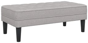 Banco vidaXL Cinza Nuvem 113x57x39 cm Tecido