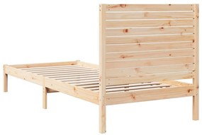 Cama extra longa sem colchão 100x220 cm madeira maciça