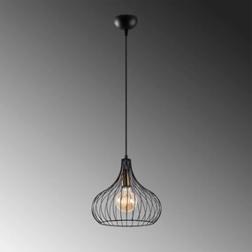 Candeeiro Suspenso Teldamla – Preto Antigo – 22 x 22 x 120 cm