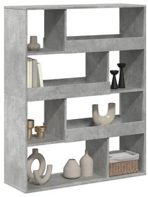 Divisória 100x33x125,5 cm derivados de madeira cinzento cimento