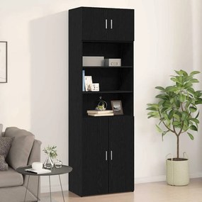 vidaXL Armário de Parede Carvalho preto 70 x 42.5 x 40 cm