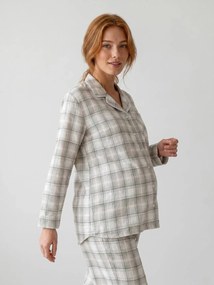 Pijama de gravidez e amamentação pau-rosa