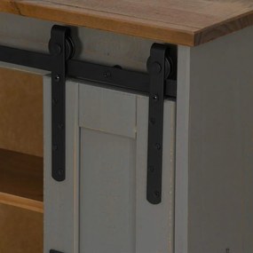 Armário suspenso HALDEN com porta de correr 49x22,5x70 cm Pinho