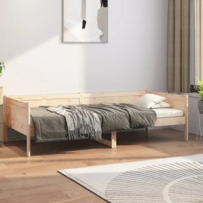 820237 vidaXL Sofá-cama 90 x 200 cm madeira de pinho maciça