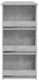 Mesa de bar com prateleira 102x50x103,5 cm cinza cimento