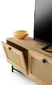 Móvel TV Hapsiyas – Carvalho Preto – 180x60x40 cm