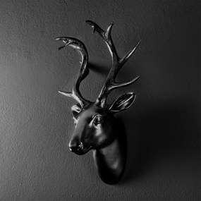 Acessório Decorativo de Parede Yak-007 – Preto – 26x38x17 cm