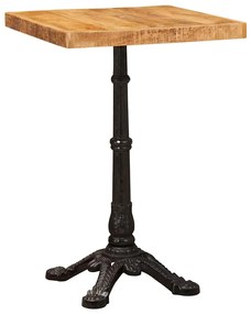 vidaXL Mesa de esplanada Castanho Madeira de manga maciça