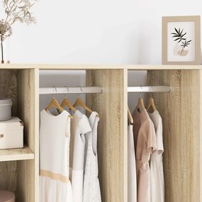 vidaXL Viga de Closet 12 pcs Prateado 764 x 15 x 29 mm