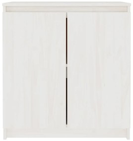 Armário de apoio 60x36x65 cm pinho maciço branco