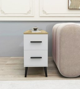 Mesa Lateral Island – Branco – 30 cm x 80 cm x 80 cm