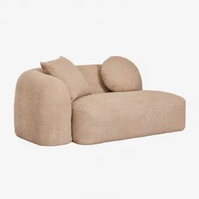 Módulo De Canto Esquerdo De 2 Lugares Para Sofá Modular Em Chenille Coco Chenille Grossa Castanho Latte - Sklum