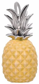 Ananas Amarelo&amp;Prata | Cerâmica | 7.5x7.5x18.5CM