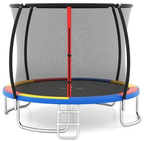 Trampolim externo de 10 pés com rede de proteção verde