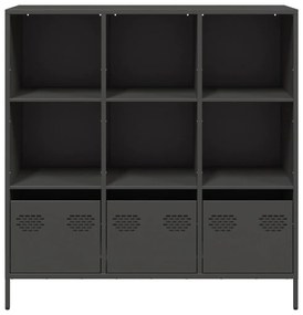 Móvel alto 101,5x39x103,5 cm aço preto