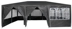 Tenda de Festa com 10 Lados Antracite 6x4 m PE