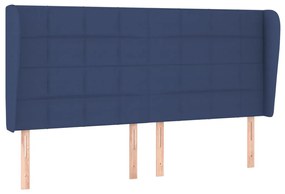 Cama com molas/colchão 180x200 cm tecido azul
