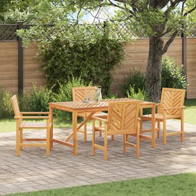 vidaXL Conjunto de Jantar de Jardim de 4 Peças em Madeira Sólida de Acácia