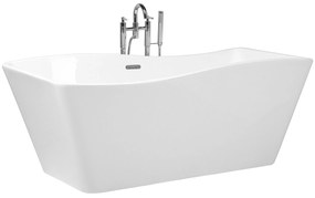 Banheira autónoma em acrílico branco 170 x 78 cm MARAVILLA Beliani