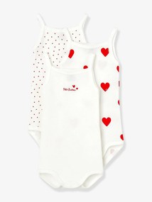3 bodies de alças, da Petit Bateau branco