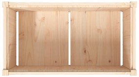 Vasos/floreiras de jardim 2 pcs madeira de pinho maciça